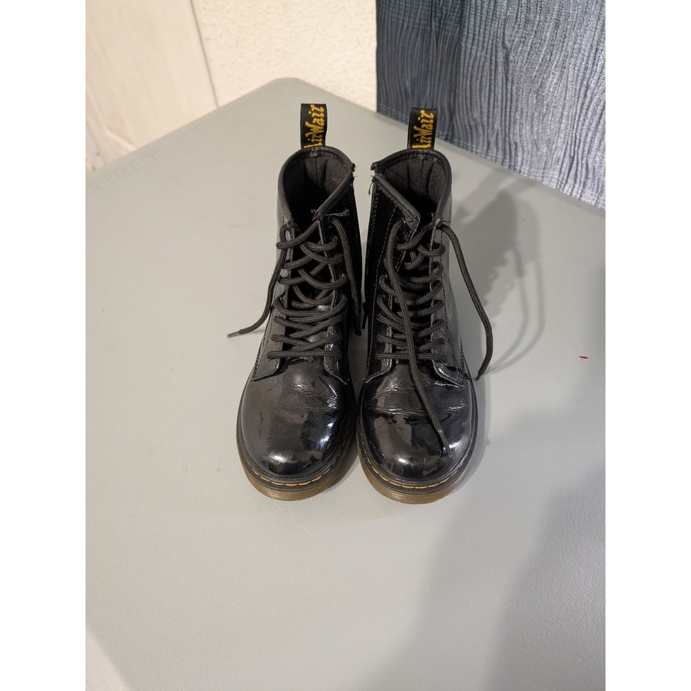 DOC MARTENS 1460 PATENT LEATHER BOOTS SIZE‎ 3 US (EU 37) Side Zip/ Girls